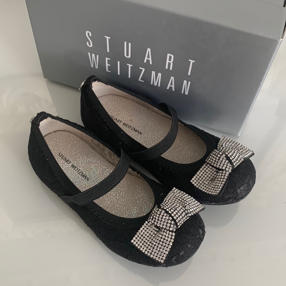 Stuart Weitzman Toddler Lace MaryJane Black Size 8